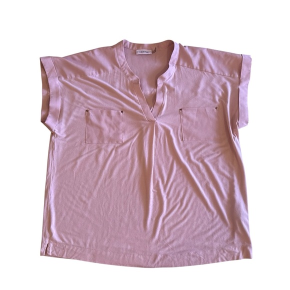 Calvin Klein Tops - CALVIN KLEIN POCKET TEE top blouse light pink